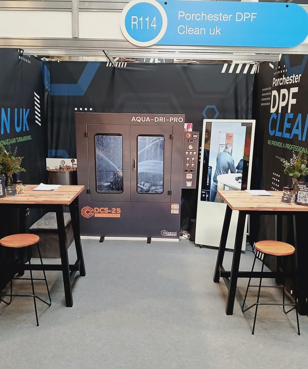 Porchester DPF Clean UK exhibition stand