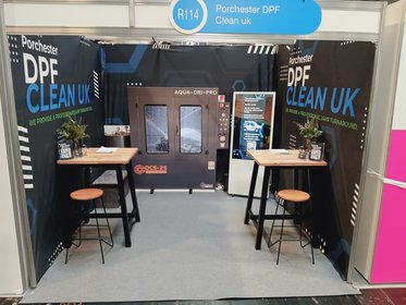 Porchester DPF Clean UK exhibition stand