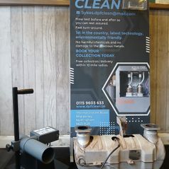 Porchester DPF Clean UK display with filter samples