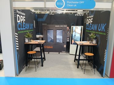 Porchester DPF Clean UK exhibition stand